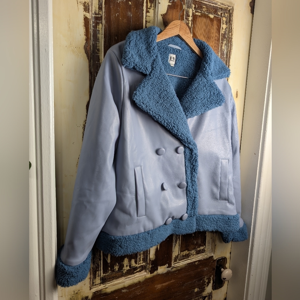 Hilary MacMillan Vegan Leather Teddy Jacket | Canadian Designer | Size M - Picture 3 of 11